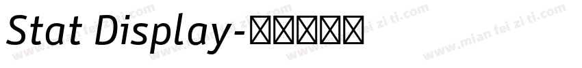 Stat Display字体转换